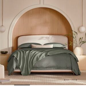 NWT Boll & Branch Signature Hemmed Duvet ONLY Juniper King/Cal King